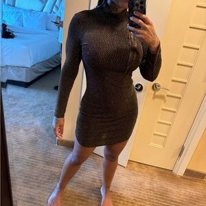 Long sleeve sparkly dress